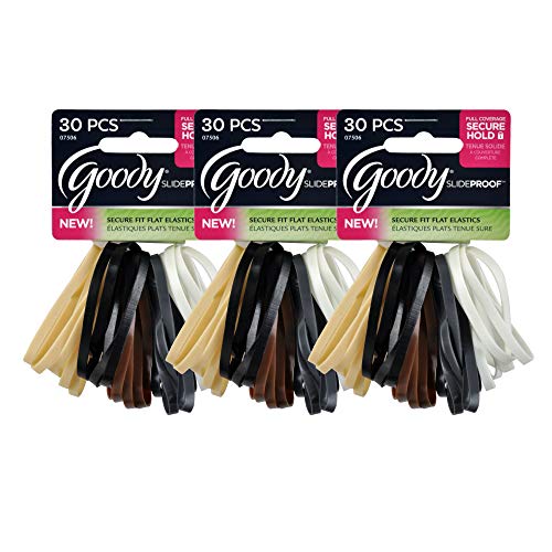 Goody Slide Proof 4mm Latex Polybands Java Elastics 30 Count (Pack of 3)
