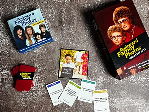 Awkward Family Photos Greatest Hits - Caption Hilarious Pics With Memorable Movie Lines, Best Of Original & Vol 2, Plus New Pics & Movie Lines, Age 13 & Up, Better Cards, Bigger Images & A Card Box #TOP1