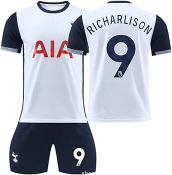 スパーズ 25-26 ホーム ユニフォーム No.9 リチャリソン M Amazon.co.jp: リシャルリソン サッカー ユニフォーム No.9
