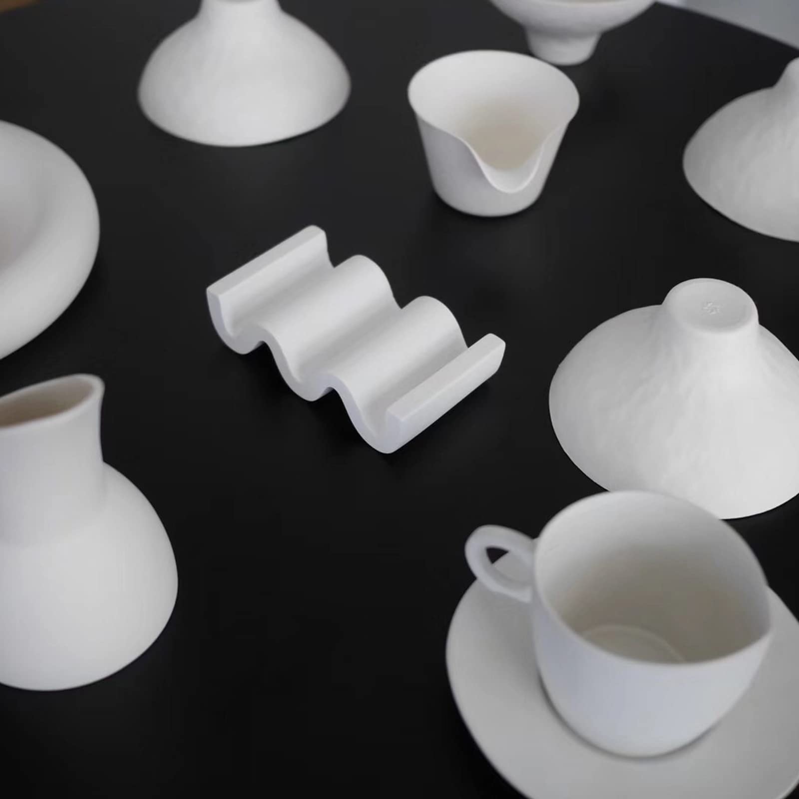 XISAOK Nordic Cement Geometric Shape Storage Rack Jewelry Tray Soap Holder Bathroom Home Decoration