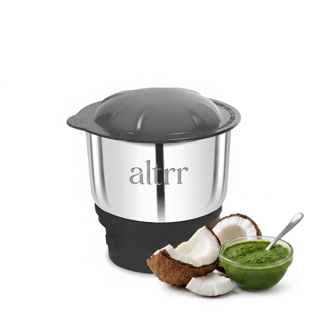 A ltrr Heavy Duty Stainless Steel Chutney Jar 400ml with free coupler and washer | Mixer Grinder Jar with 4-Teeth Coupler | Dual Lock Safety Lock-picture-13