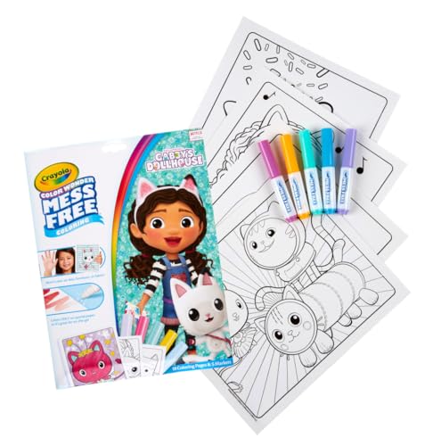 Crayola Gabbys Dollhouse Color Wonder Activity Set, Mess Free Coloring Pages for Toddlers, No Mess Activity, Toys & Gifts for Kids
