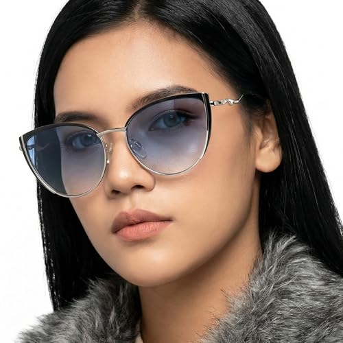 Image of Vincent Chase By Lenskart | Full Rim Cateye | Fashion Essentials | Branded and Stylish Sunglasses | 100% Uv Protected | Women | Large | Vc S15795
