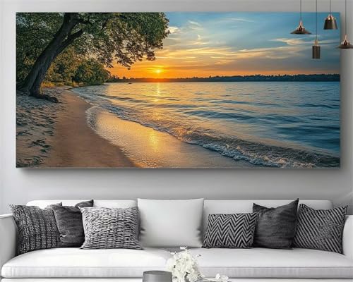 Diamond painting mer broderie kit complet 30x60cm pour tableau strass raffiné