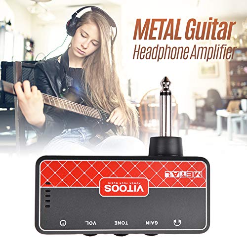 HUIOP METAL Amplificateur de casque pour guitare Prise 1/4 pouce Prise casque 3,5 mm et entrée auxiliaire avec commandes de volume de tonalité de gain Batterie rechargeable intégrée,ampli casque,ampli - Les Beatles, Paul McCartney, John Lennon, RIngo Starr, George Harrison HUIOP METAL Amplificateur de casque pour guitare Prise 1/4 pouce Prise casque 3,5 mm et entrée auxiliaire avec commandes de volume de tonalité de gain Batterie rechargeable intégrée,ampli casque,ampli – Image 6