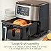 Cuisinart Air Fryer, 6-Quart Basket Large Fryer with 5 Cooking Functions to Roast, Bake, Broil, Air Fry and Keep Warm, 5 Airfryer Presets, Dishwasher-Safe Parts, AIR-200, Stainless Steel & Black