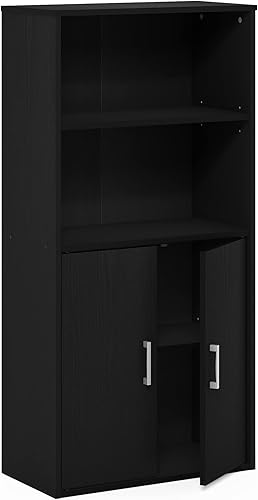 Miniatura 27 de Furinno Jaya Simple Home Estantería ajustable de 3 niveles, blanco Blanco,Negro -,Pino ámbar,Nuez Columbia,Espresso,Roble Frech