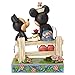 Enesco Disney Traditions by Jim Shore Mickey and Minnie Fence Figurine 6.6 Inch, Multicolor