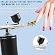 Tragbares Airbrush Set mit Kompressor, Kabelloses Airbrush Set Mit Kompressor,Airbrush Set, Tragbare Air Brush Kompressor-Set, Mini Handheld Dual-Action-Airbrush für Malen, Tattoo, Nail Art, Make-up