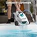 AIPER Automatic Pool Cleaner, Robotic Pool Vacuum for Above Ground Pools with 33ft Swivel Floating Cable- Orca 800 Mate, White