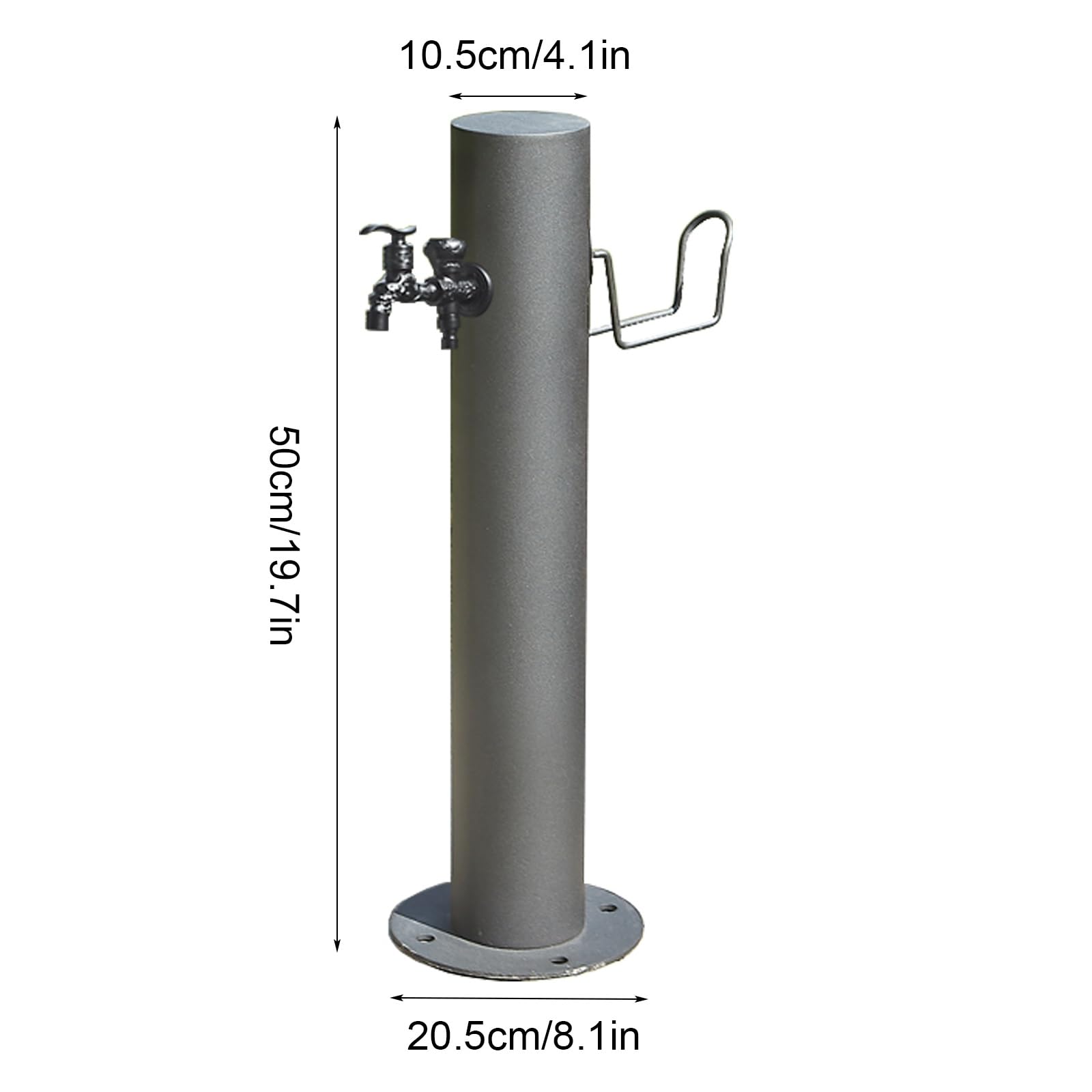 Colonne de Robinet de Jardin Extérieur Entièrement en Cuivre, Colonne d'eau Antigel au Sol, Adaptée À La Décoration de La Cour du Jardin(Small)