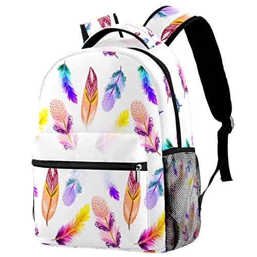 Sac à dos de voyage bohème plume anti-transpiration et durable pour étudiants