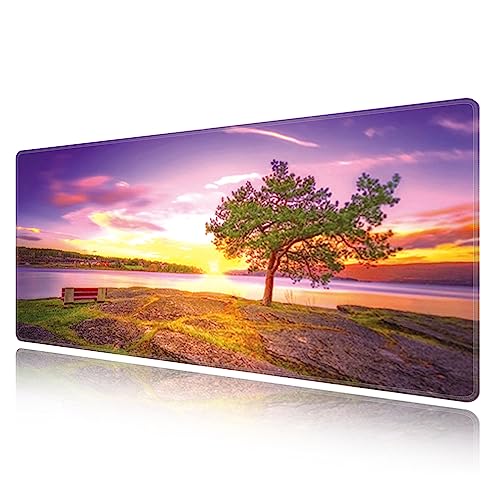 Mouse pad paysage LL-COEUR grand tapis de souris gamer 1400x600