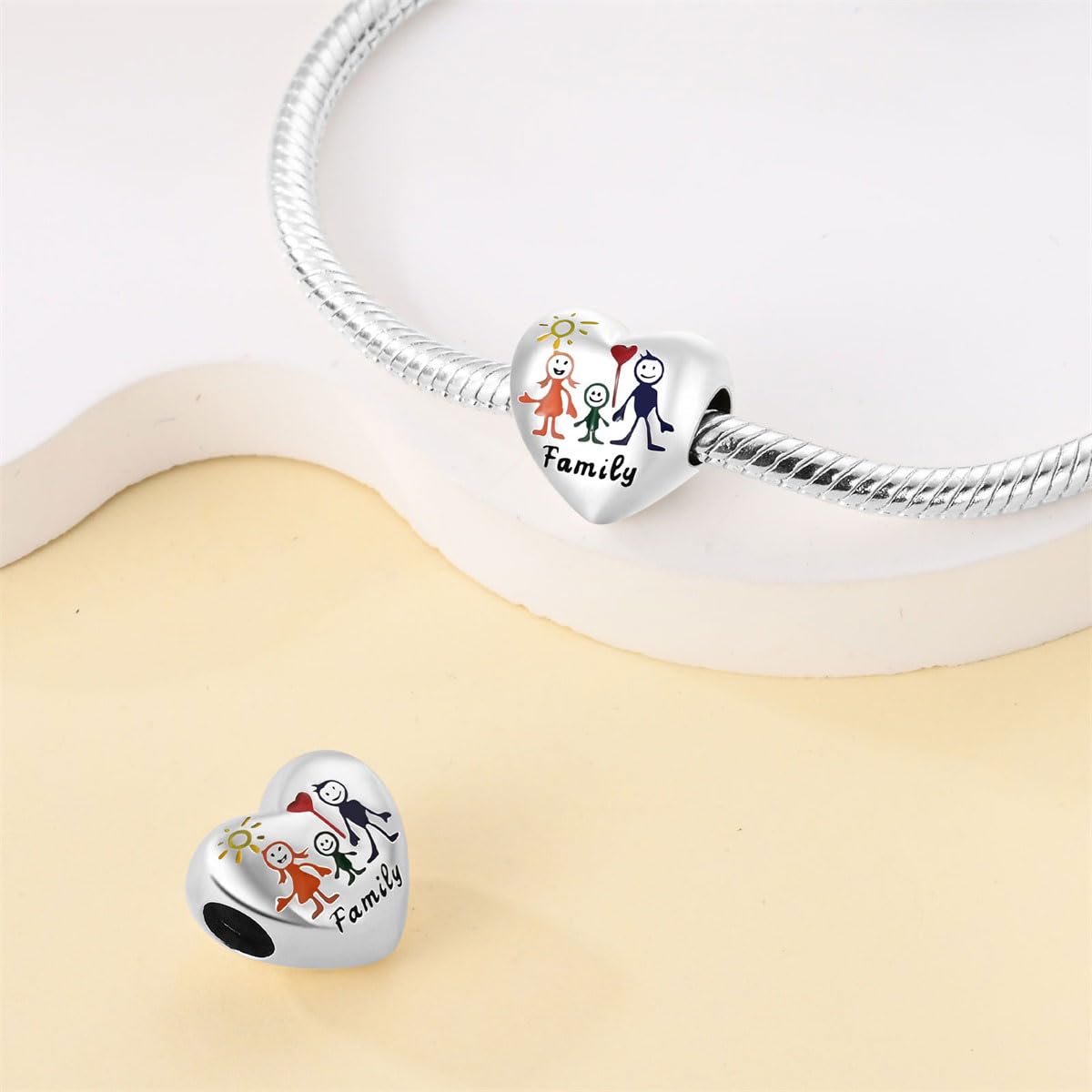 Koralik damski koralik 925 charms bransoletki Pandora charms, kompatybilne z europejskimi bransoletkami i naszyjnikami, idealne prezenty dla żony i dziewczyny