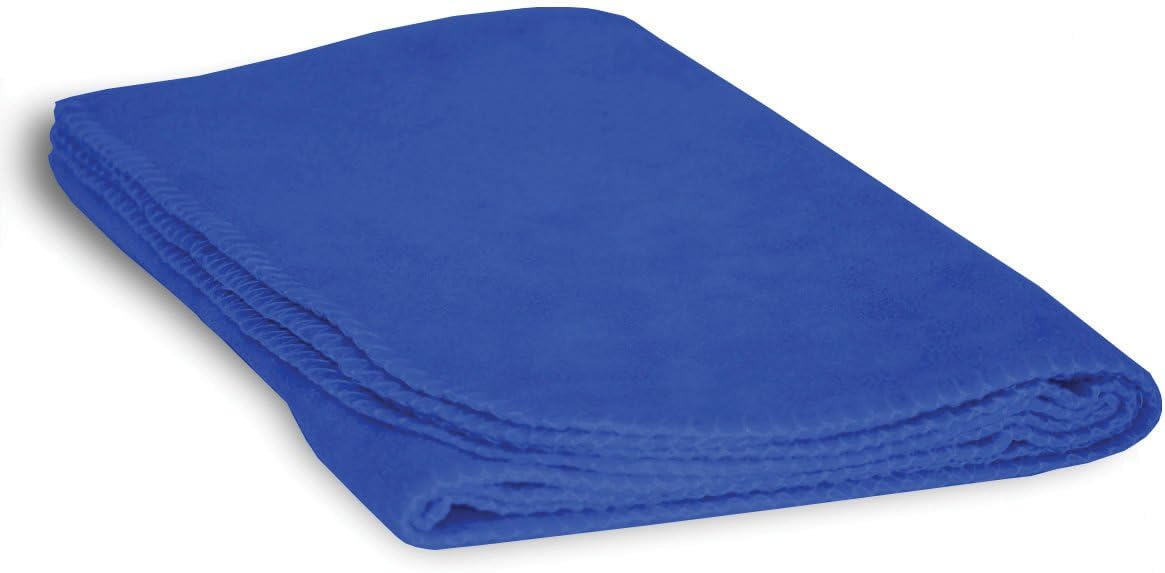 Luxurious Super Soft, Warm and Cozy 30 x 40 Fleece Throw Toddler, Infant or Newborn Baby Blanket for Strollers, Cribs, Car Seats, Kids Bed, Travel, Outdoor & Pets(Royal Blue)