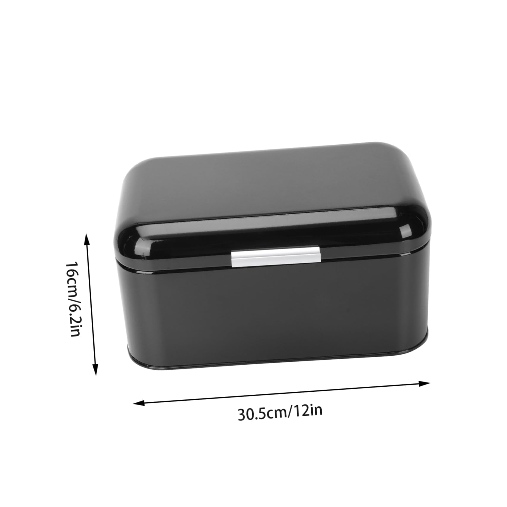 PRETYZOOM Caja Retro de Hierro Negra para Cocina Multifuncional Cierre Hermético y Almacenamiento Fácil para Alimentos y Pan