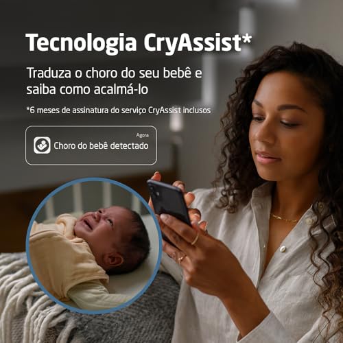 Maxi Cosi, Babá Eletrônica See Pro 360, tela 5.0, tecnologia CryAssist™ interpreta o choro, câmera H