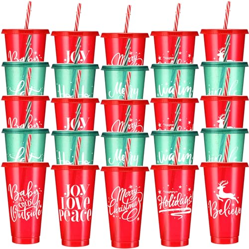 Opiniones y reviews de Tazas personalizadas navideñas - 5 favoritos. 40 Tioncy 30 Vasos Navideños de Plástico con Tapa y Pajita 25 oz Vasos de Navidad de Plásticos Reutilizables Tazas Navideñas para Jugo Café Bebidas Frías Suministros de Fiesta,...