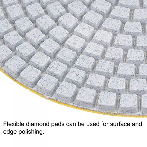 Image of uxcell Diamond Polishing Pad 5-Inch 150 Grits Wet /Dry Grinding for Stone Concrete Marble Countertop Floor 2pcs