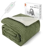 Amazon.co.jp : FOGABER 電気掛敷毛布 電気毛布 掛け敷き 電気敷き毛布