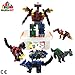 Produktbild Bau Bausteine 4 in 1 |144 Stück, um 4 Dinosaurier zu bauen, die zusammengebaut und in einen großen Roboter verwandelt werden können | Technisches Spielzeug für Kinder von 6 7 8 9 10+ Jahre alt