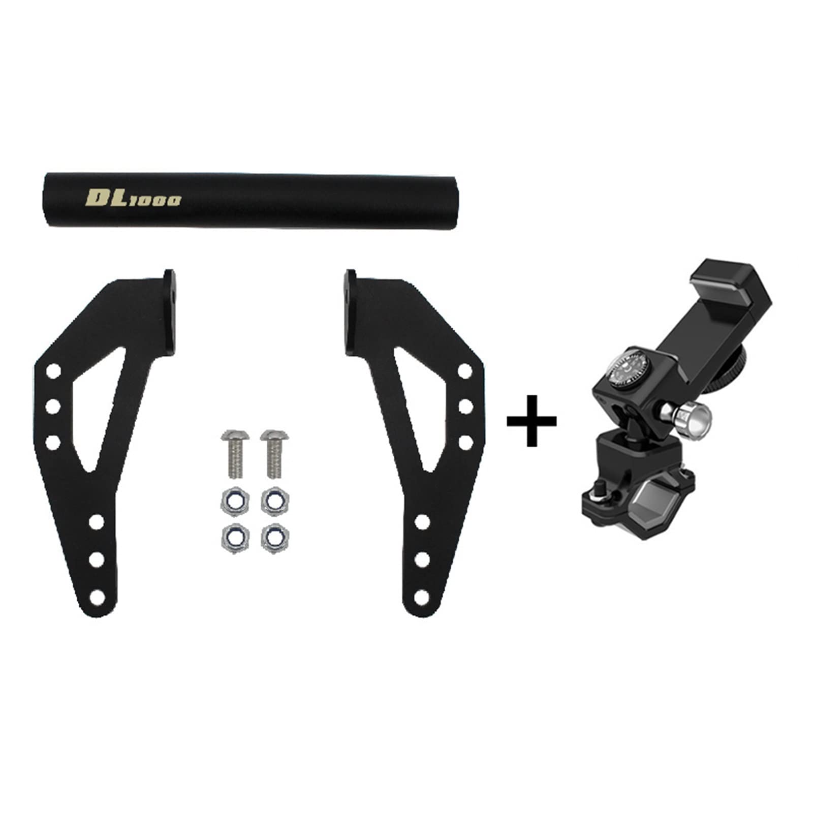 IWBR Akcesoria motocyklowe GPS SMARTPHONE wspornik nawigacyjny dostosuj uchwyt pasuje do Suzuki v-strom/DL 1000 DL1000 ABS 2014-2019 2017 (Color : DL1000 One Set)