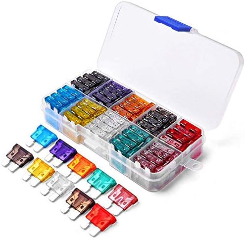 100PCS Assorted Standard Blade Fuse Set - ATC ATO (2A 3A 5A 7.5A 10A 15A 20A 25A 30A 35A) Compatible with Car Truck SUV Boat Automotive Replacement Fuses
