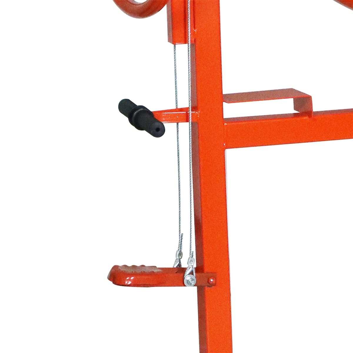 Profi Betonmischer Mischmaschine Beton 230V PRO170TC Betonmischmaschine (Zementmischer mit 170 Liter Trommelvolumen, 950 Watt Motorleistung, Zahnkranz aus Gusseisen, IP45, Fußbremse) orange