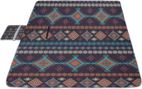 レジャーシート 幾何図形 ピクニック 折りたたみ 撥水 アウトドア クッション マット コンパクト 花見 運動会 キャンプ 遠足 花火大会 ヨガ 座布団 厚手 大判 145x150cm 持ち運び便利