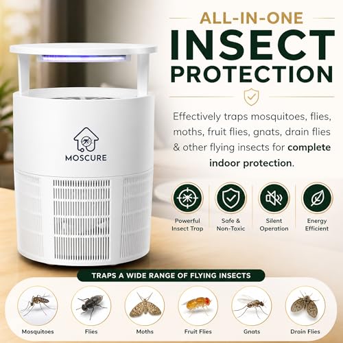 Image of IPI Indoor Mosquito Trap | MLID Technology | 400 Sq Ft Coverage | Odor-Free, Chemical-Free Insect Trap | 1.5W Low Power | 280g Lightweight & Compact | Safe for Kids & Pets