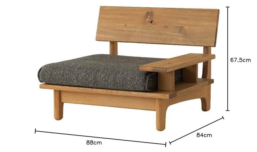 Amazon｜【正規品】飛騨産業 森のことば 左肘付 ソファ 1P 幅88x