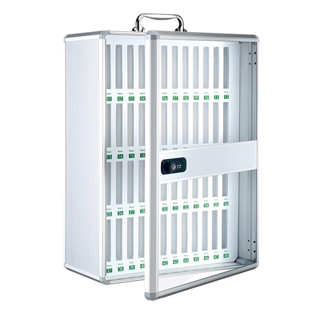 Easnuroz Cell Phones Storage Cabinet Phone Locker With Combination Lock Mobile Phone Lockbox With Key For Classroom Office Exam(48)