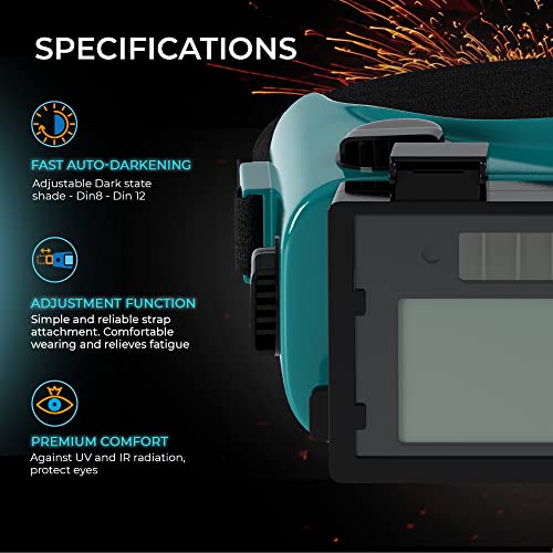 SPARGOS Flip-Up Auto Darkening Goggles
