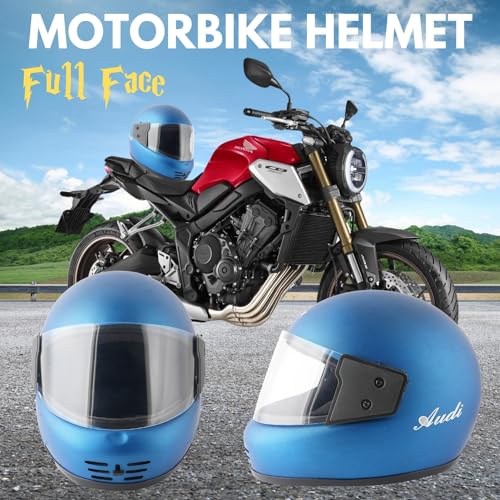 Image of Sage Square Audi Full Face Clear Visor Helmet | ISI Certified | High Standard Safety | Extra Comfort & Stylish