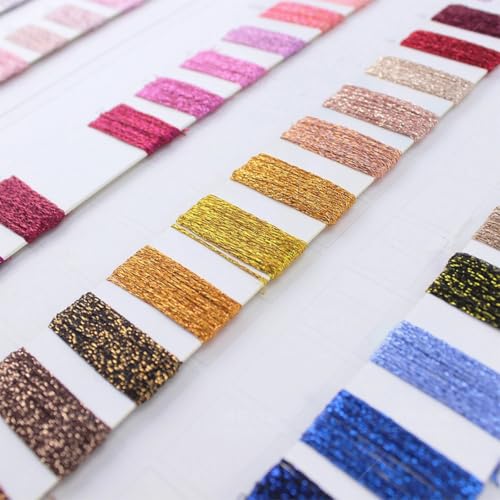 50g Hilo Metálico de Algodón 100m para Costura miniatura 5