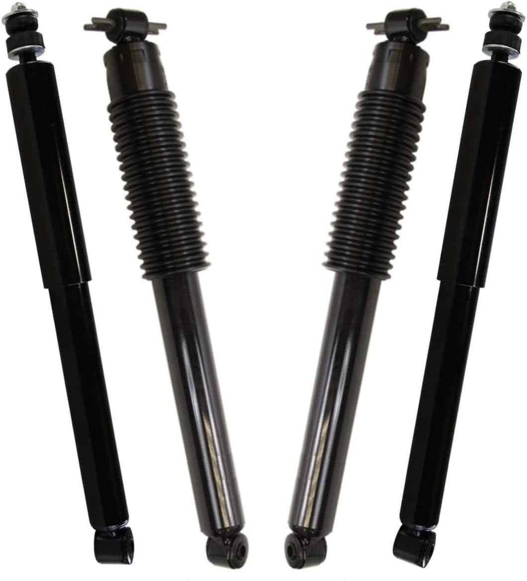 AutoShack Front & Rear Shock Absorbers Replacement for 2007-2017 Jeep Wrangler 2018 Jeep Wrangler JK 4-PC Set