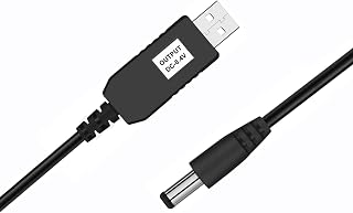 UXWEN USB 5V to DC 8.4V USB Voltage Step Up Converter Cable Power Supply USB Cable with DC Jack 5.5 x 2.1mm, DC 8.4V Cable 3ft