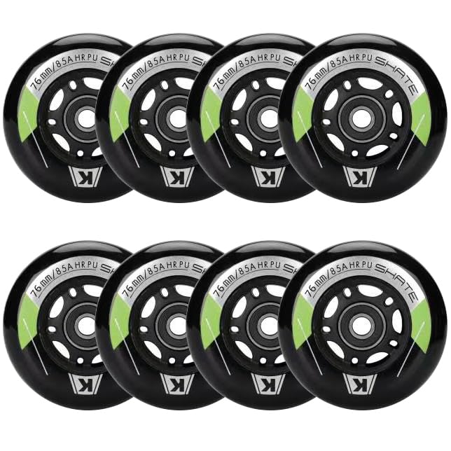 Inline Skate Rollen 80mm 76mm 72mm - 8 Stück Inline Skate Räder 85a inliner rollen mit kugellager ABEC9 | Inliner Skate Räder für K2 Hudora Gonex Apollo