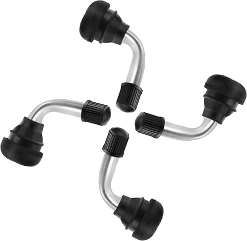 4 piezas PVR70 - Válvula de neumático de motocicleta sin cámara a presión para neumáticos de motocicleta de 90 grados, se adapta a agujeros de
