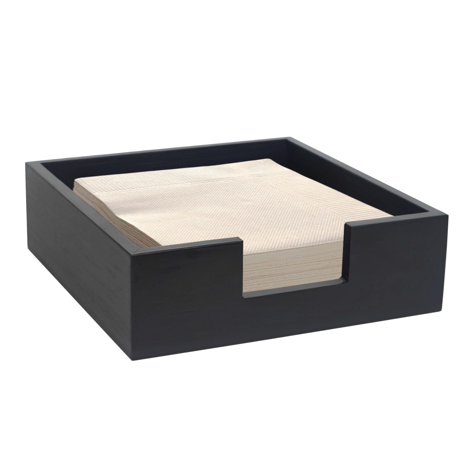 Bambus Serviettenhalter Für Tisch & Bad | Gästetuchhalter | 24,1x14x5,1 Cm | Rustikales Design