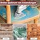 VIBRATITE 60 Stück Blatt Klett Schleifdreiecke für Deltaschleifer - 93 x 93 x 93 mm - Dreieck Schleifblatt Set für Deltaschleifer (Körnung 40/80/120/180/240/320, 6 Löcher)
