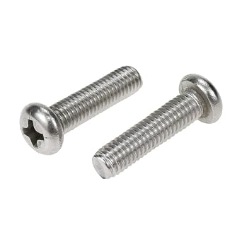 Yohii M5 x 20mm Pan Head Phillips Machine Screws 304 Stainless Steel - 100pcs- G7.23