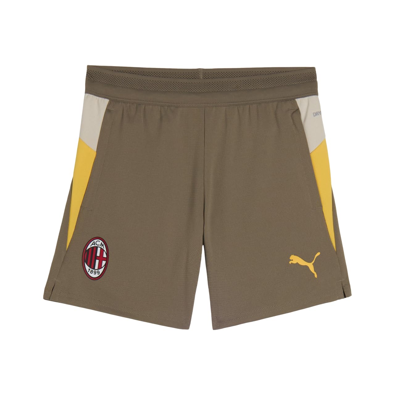 A.C. Milan Pantaloncini Training Con Tasche Bambino - Short de compétition d'entraînement, Saison 2025/2026, Produit Officiel - Sportif - Mixte Enfant