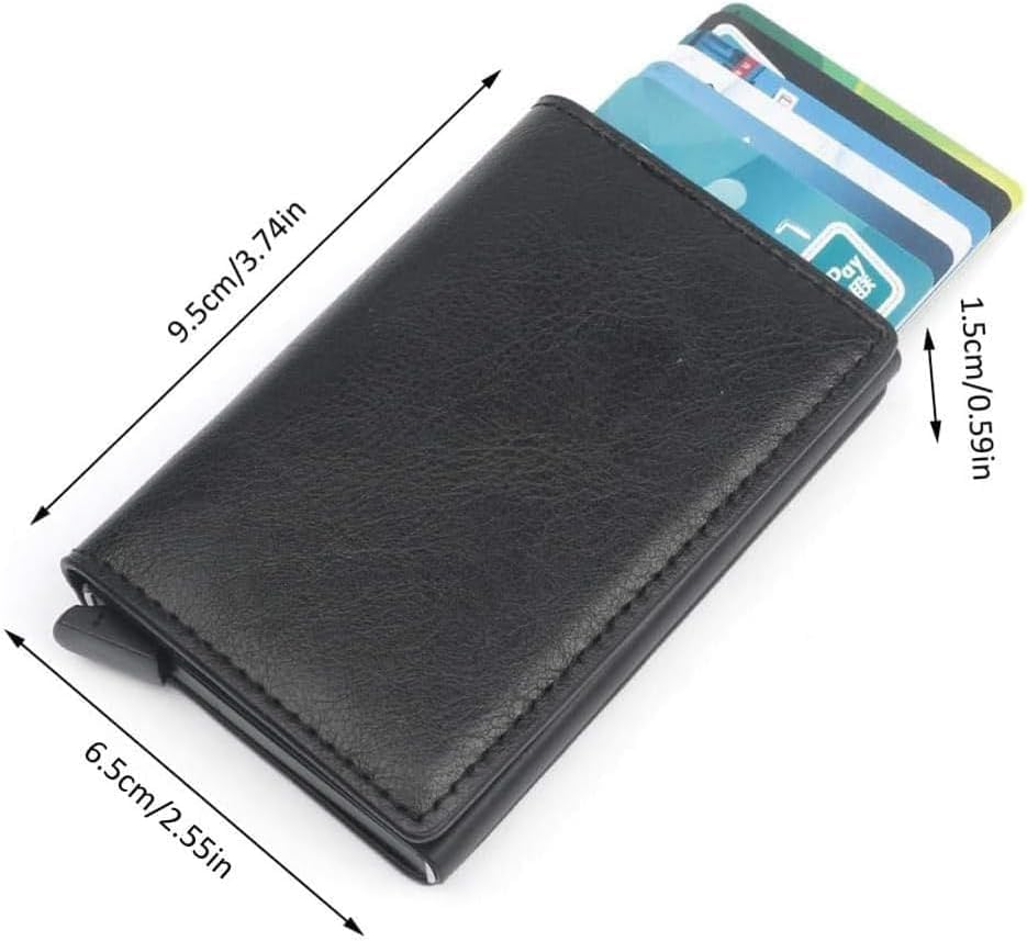 Simplofficial SIMPL Toggl™ Wallet Men's Genuine Leather Wallet RFID Blocking Credit Card Holder Minimalist (Brown)2