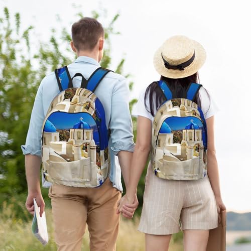 Mochila de día para fin de semana Santorini estampado mar 6