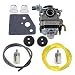 HIPA Carburetor + Primer Bulb Fuel Line Filter Grommet for Honda GX22 GX31 Engine FG100 HHE31C HHT31S UMK431 UMK431K1 String Trimmer Brushcutter