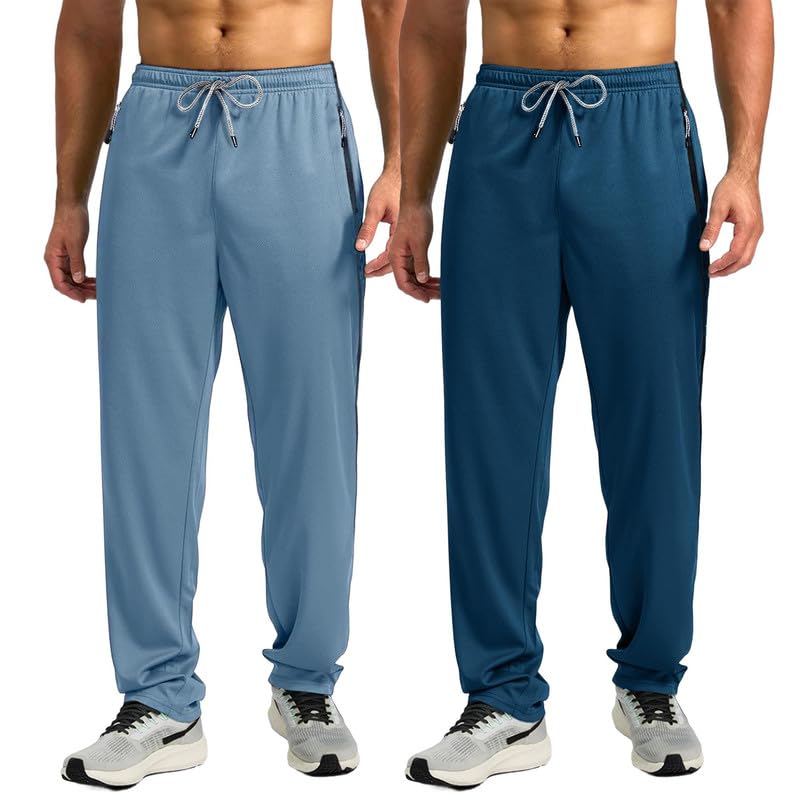 Pinkmint Men’s Cotton Comfort Fit Drawstring Track Pants with Side Pockets | Relaxed Fit | Men’s Cotton Joggers