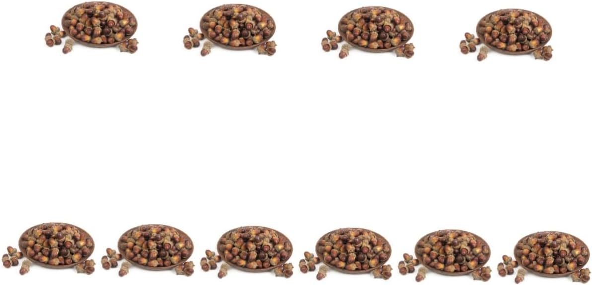 PRETYZOOM 600 Pcs Faux Fruit Decor Lifelike Acorn Ornaments Kitchen Home Decor Artificial Acorns for Table Display