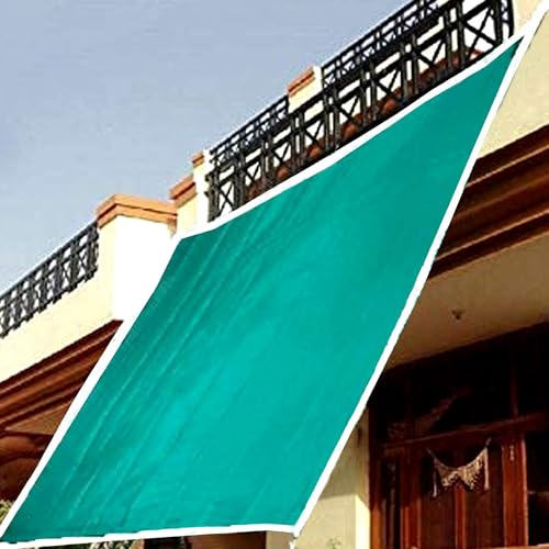 Image of Heart Home Sun Shade Net (10 x 5 Feet) Netting Cloth for Terrace, Garden, Lawn, Balcony | Sunlight Protection Canopy | Green Net /Agro Net | Square Sheet for Plants, Farming | Green