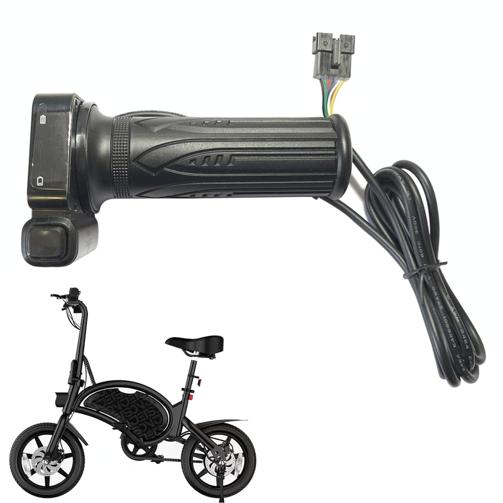 36V Throttle with Cruise Control Button for Jetson JX10 Bolt Pro Jetson Atlas Fat Tire Electric Bike and DYU C3 C4 Ebike.